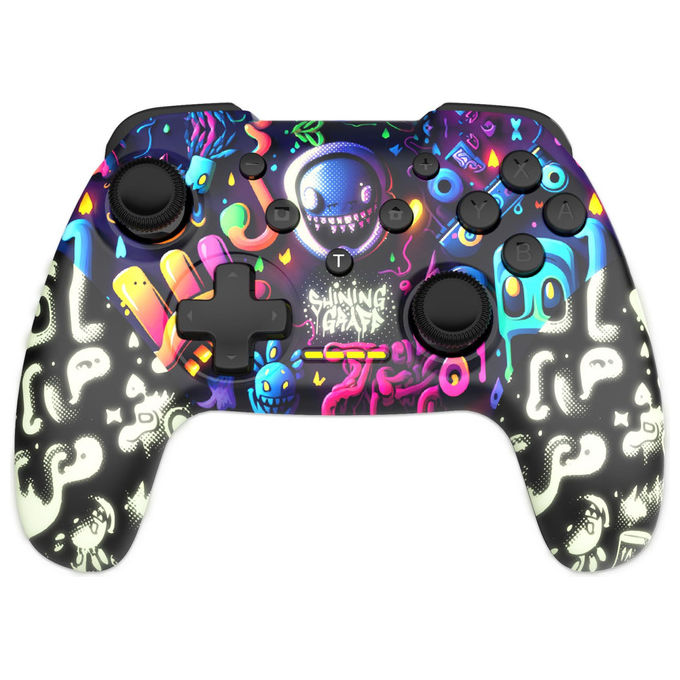 Freaks And Geeks, Controller Wireless Bluetooth, Shining Graff Fosforescente, Per Switch e PC
