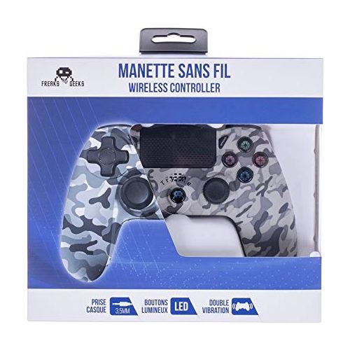 Freaks and Geeks Controller Wireless Camo Grey per PlayStation 4