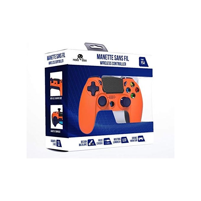Freaks and Geeks Controller Wireless Arancione per PlayStation 4