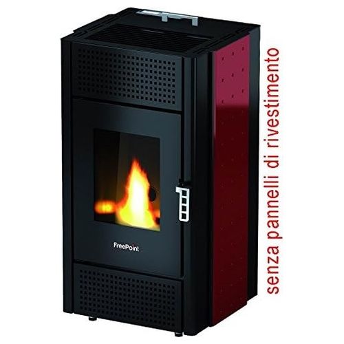 Fianco Stufe Modello Pretty Smalto Rosso