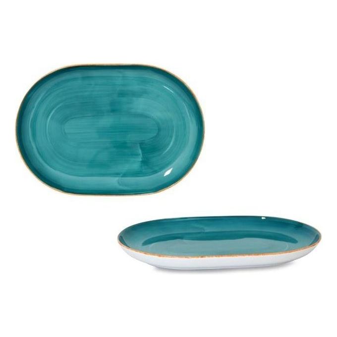 Piatto Ovale 33cm Brush Tiffany