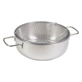 Friggitrice 2 Manici 24 cm Acciaio Inox