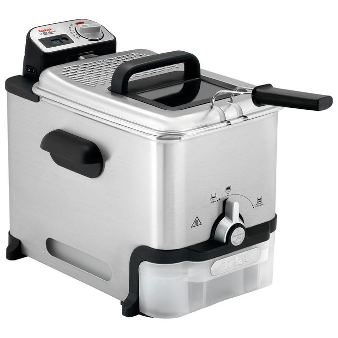 Tefal FR8041 Oleoclean Pro Friggitrice 3.5 L 2300 W Filtro Metallo Temperatura Regolabile colore Silver