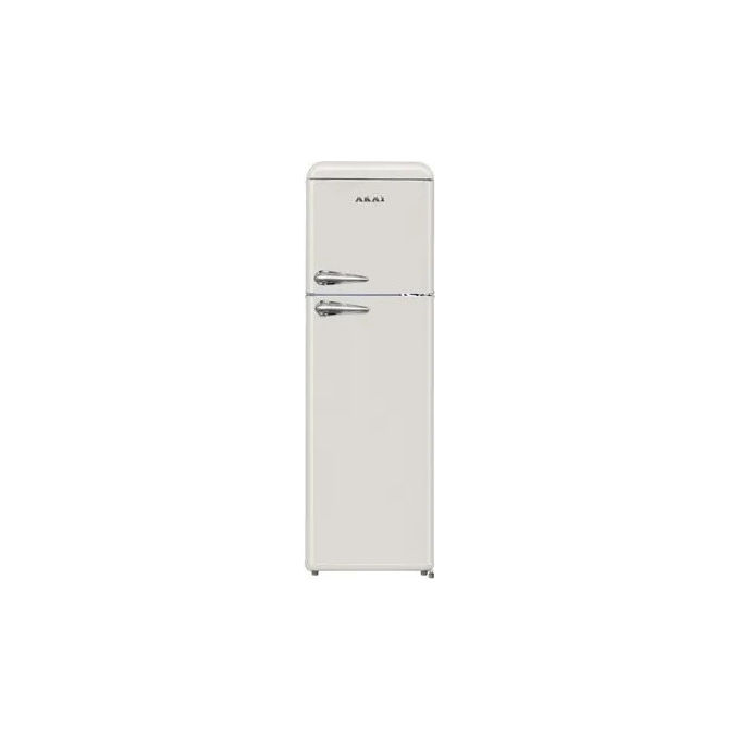 Frigorifero Doppia Porta Akai, 280 Litri, Classe E, Colore Crema