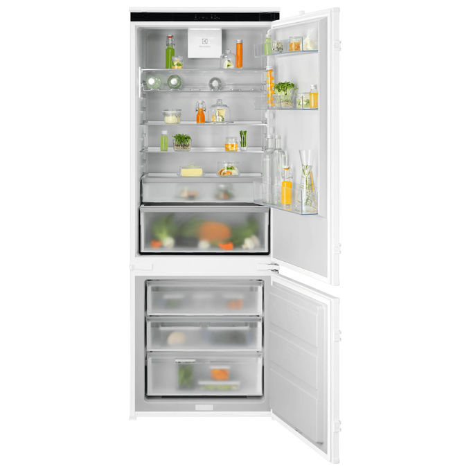 Electrolux KNA7TE75S Serie 700 Frigorifero Combinato da Incasso 375 L 188.4 cm Classe E 35 dB No Frost (69.6x54.9x188.4 cm) colore Bianco
