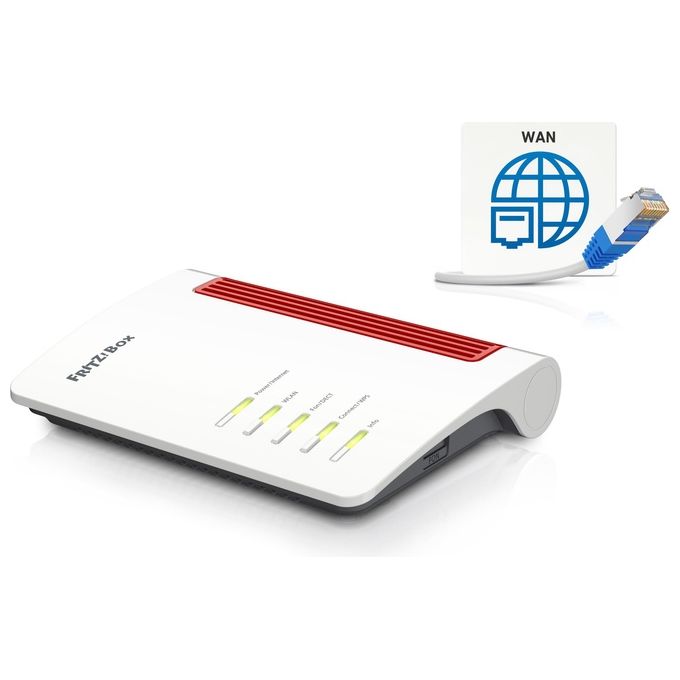 FRITZ! AVM Box 4050 Router Wi-Fi 6 Dual Band fino a 3.000 Mbit-S