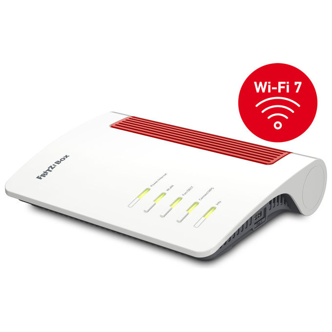 immagine di FRITZ! FRITZ!BOX 4690 EDITION INTERNATIONAL Router Wireless Wi-Fi 7 Tribanda Porta WAN 10 Gbit-s LAN Multi-Gigabit VoIP DECT Smart Home