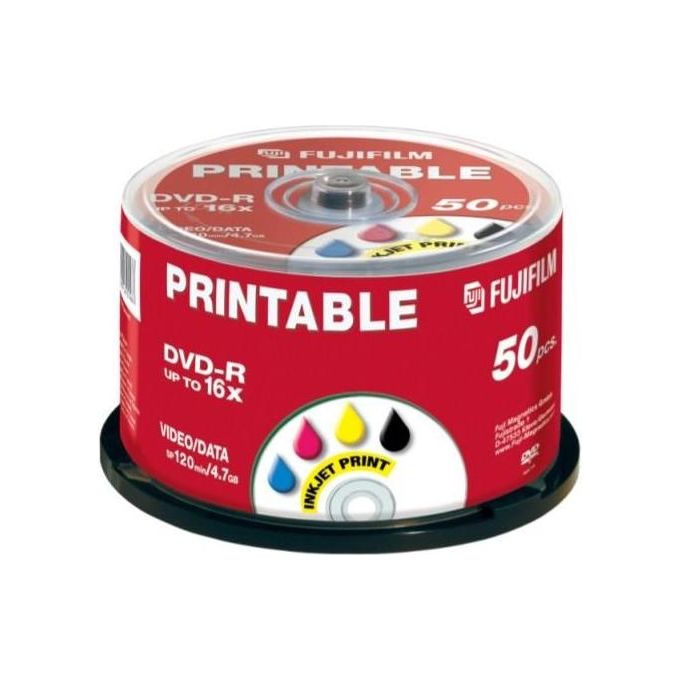 Fujifilm C.box 50 Dvd-r 4 4gb 16x Ink 50pz