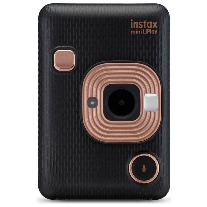 Fujifilm Instax Mini LiPlay Fotocamera Ibrida Istantanea e Digitale Elegant Nero