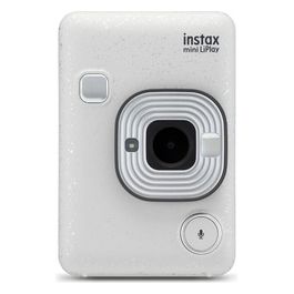 Fujifilm Instax Mini LiPlay Fotocamera Ibrida Istantanea e Digitale Stone White