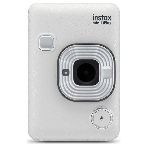Fujifilm Instax Mini LiPlay Fotocamera Ibrida Istantanea e Digitale Stone White