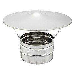 Fumaiolo fissi Cappello Cinese Inox Cm.12