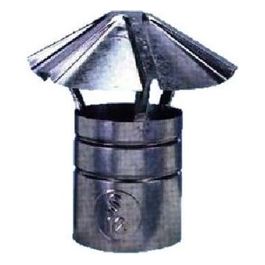 Fumaiolo Fisso A Cappello Zincato Cm. 8