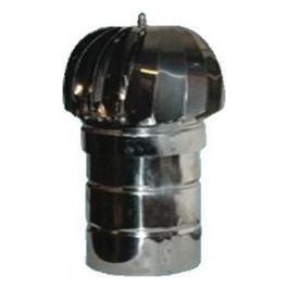 Fumaiolo Ventolino Tondo Inox Cm. 18