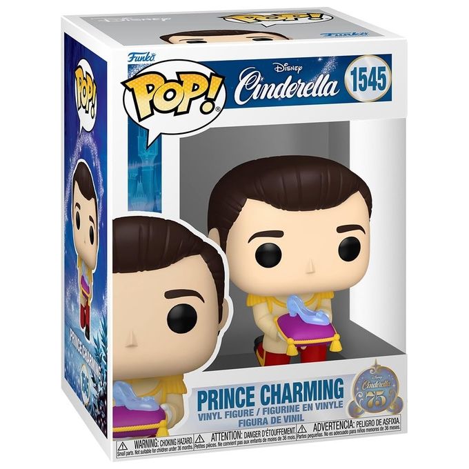 Funko Personaggio Collezione Disney Cinderella 75° Anniversario Prince ? Dettagli Iconici e Design Unico 83459 Pop