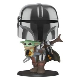 Personaggio Collezione Pop! Heroes Star Wars The Mandalorian Chrome Ar 10380