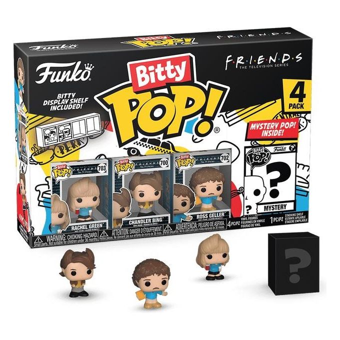 Funko Pop! Bitty Pop 4 Pack Friends Rachel 80s