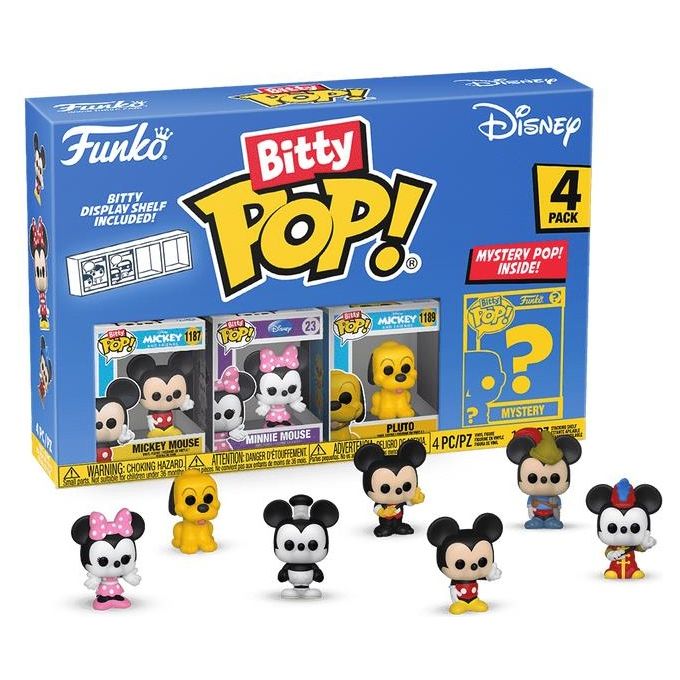 Funko Pop! Personaggio Collezione Funko pop Bitty Disney Mickey 4 Pezzi Pack