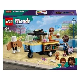 LEGO Friends 42606 Furgoncino del Fornaio, Giochi per Bambini di 6+ Anni con Cucina Giocattolo, Cibo, Mini Bamboline e Cane