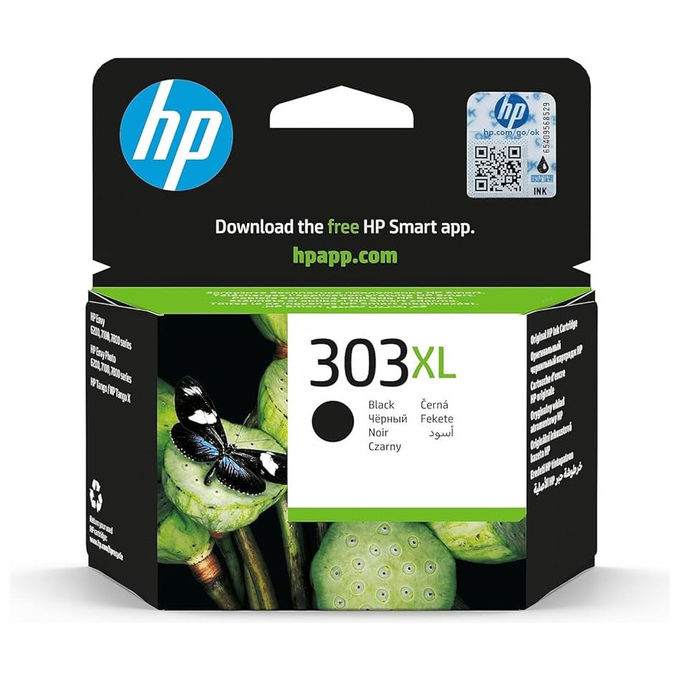 GandG 1R0303K-G Cartuccia a Getto d'Inchiostro Rigenerata ad Alta Resa Nero Sostituisce HP T6N04AE 303XL
