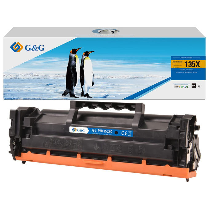 GandG 8PH1350X-KGG-GC Toner Compatibile HP 135A W1350A 135X Nero con Chip LaserJet M209dw MFP M234dw