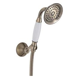 Doccetta Con Flessibile E Supporto Set Doccia G-Liberty Bronzo - Bronzo/Oro Metallo 22x9x30 Cm