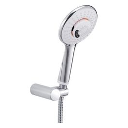 Doccetta Con Flessibile E Supporto Doccia C/Diffusore Bluetooth Bianco/Cromato Metallo 28x14x25 Cm