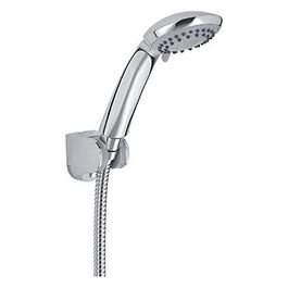 Doccetta Con Flessibile E Supporto Set Doccia G-Star Cromato Metallo 26x8x25 Cm