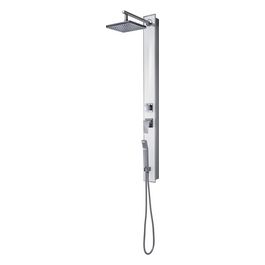 Gedy Pannello Doccia G-Style Bianco Metallo 130x20x41 Cm