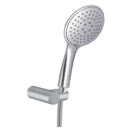 Doccetta Con Flessibile E Supporto Set Doccia G-Tech Nichel Spazzolato Metallo 28x12x25 Cm