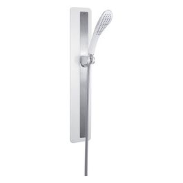 Doccetta Con Saliscendi G-Tendence Bianco/Cromato Metallo 66x12x25 Cm