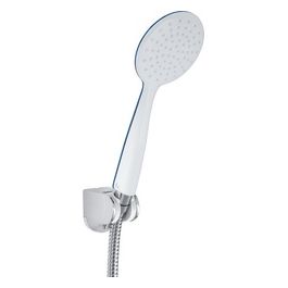 Doccetta Con Flessibile E Supporto Set Doccia G-Tendence Bianco/Cromato Metallo 30x10,5x25 Cm