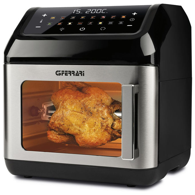 G3 Ferrari Friggisano Lux, Friggitrice ad Aria Forno, 13L, 1800W, 12 Programmi