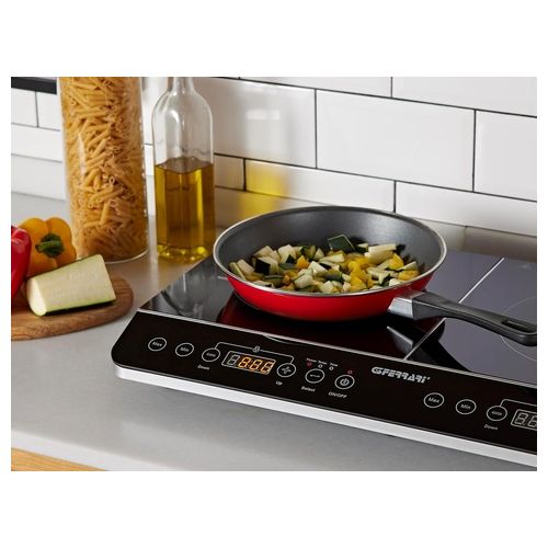 G3 Ferrari Piastra Induzione Doppia 3500W - Vetro Temperato, Display Digitale, 60x36 Cm, Nero - Foto 7