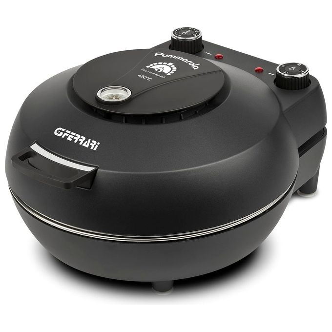 Image of G3 Ferrari G10199 Pummarola Fornetto Pizza Ø31cm Termostato Regolabile fino a 420°C 1200W 2 Pietre Refrattarie Nero Opaco