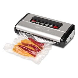 G20131 Express Vac Macchina per Sottovuoto Forza Aspirante -850 Mbar 165 Watt Corpo Inox Doppia Pompa Doppia Saldatura 3 Funzioni Funzionamento Automatico