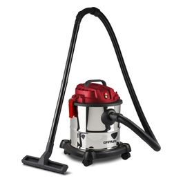 G90028 Fusto Red Bidone Aspira Solidi e Liquidi Acciaio Inox/Rosso 1000W 20 Litri