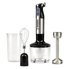Mixer ad Immersione 1000W Plus Turbo Stelo Acciaio 4 Lame