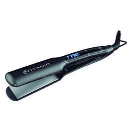 Ga.Ma GI3036 Piastra per Capelli X-Wide Digital Titanio 4D Nero