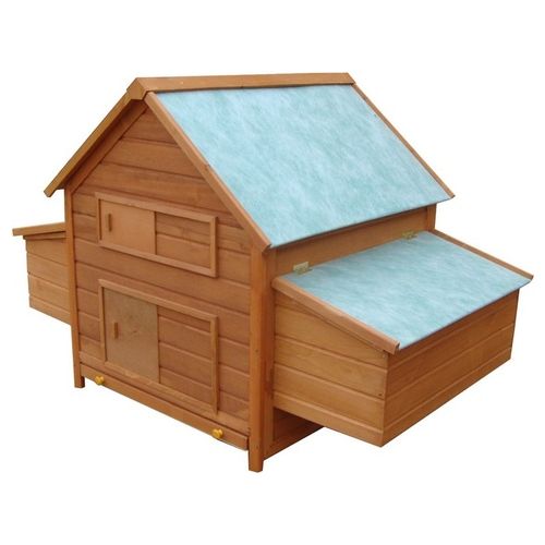 Gabbia per Galline da Giardino in Abete, legno e verde, 160x98.5x107cm