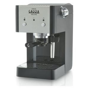 Gaggia RI8425/11 Gran Gaggia Deluxe Macchina da Caffè Espresso Manuale con Erogatore di Vapore Nera 