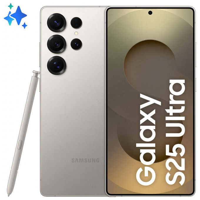 Samsung Galaxy S25 Ultra smartphone 6.9 pollici 200mp 12gb 1tb 5g grigio titanio