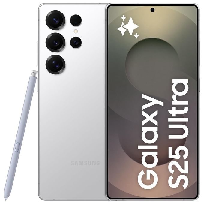 Samsung Galaxy S25 Ultra 12Gb-1Tb 6.9'' Amoled 120Hz Dual Sim Titanium Whitesilver Italia