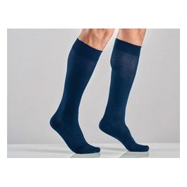 Gambaletto Cotone Unisex - L - Media Compressione - Blu 1 paio