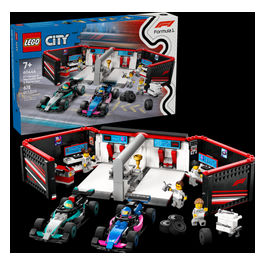 City Formula 1 Garage con monoposto Mercedes-AMG e Alpine F1 60444