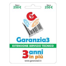 Estensione di servizio tecnico 3 anni in più con massimale di copertura a 250 euro