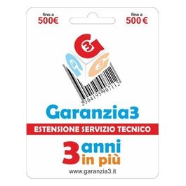 Estensione di servizio tecnico 3 anni in più con massimale di copertura a 500 euro