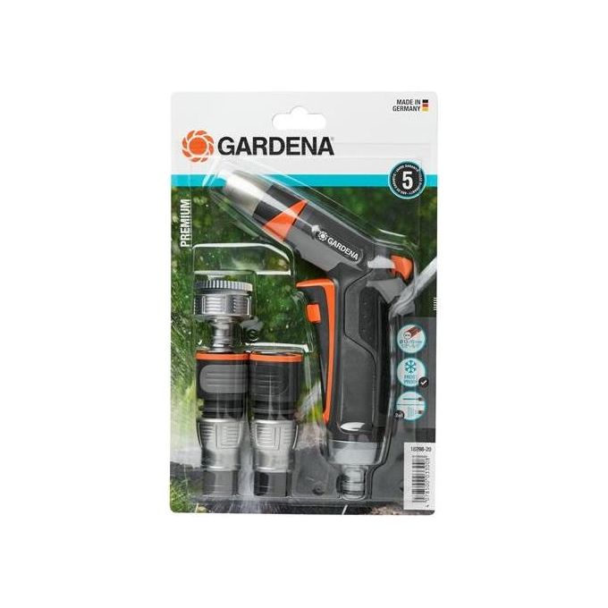 Gardena 18298-20 Premium Kit di Collegamento con Lancia di Lavaggio Elementi di Collegamento per Tubi