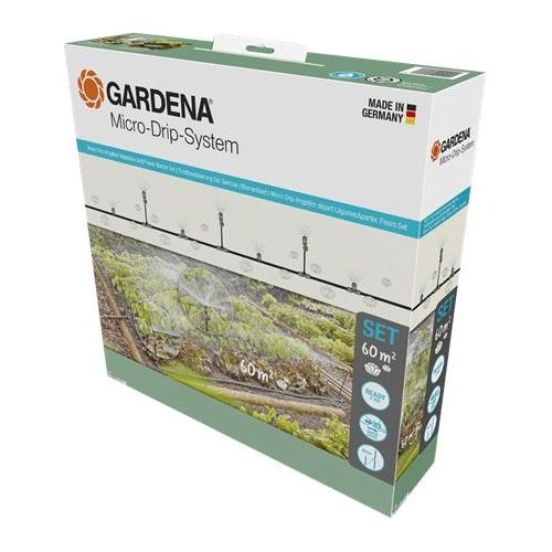 Gardena Micro-Drip-System Kit Aiuola Verdure/Fiori 60mq