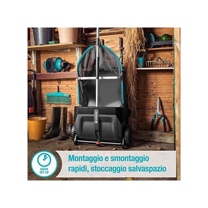 Raccogli Foglie Gardena 3565-20 - Spazzatrice Manuale Per Prato Con Sacco - Foto 2